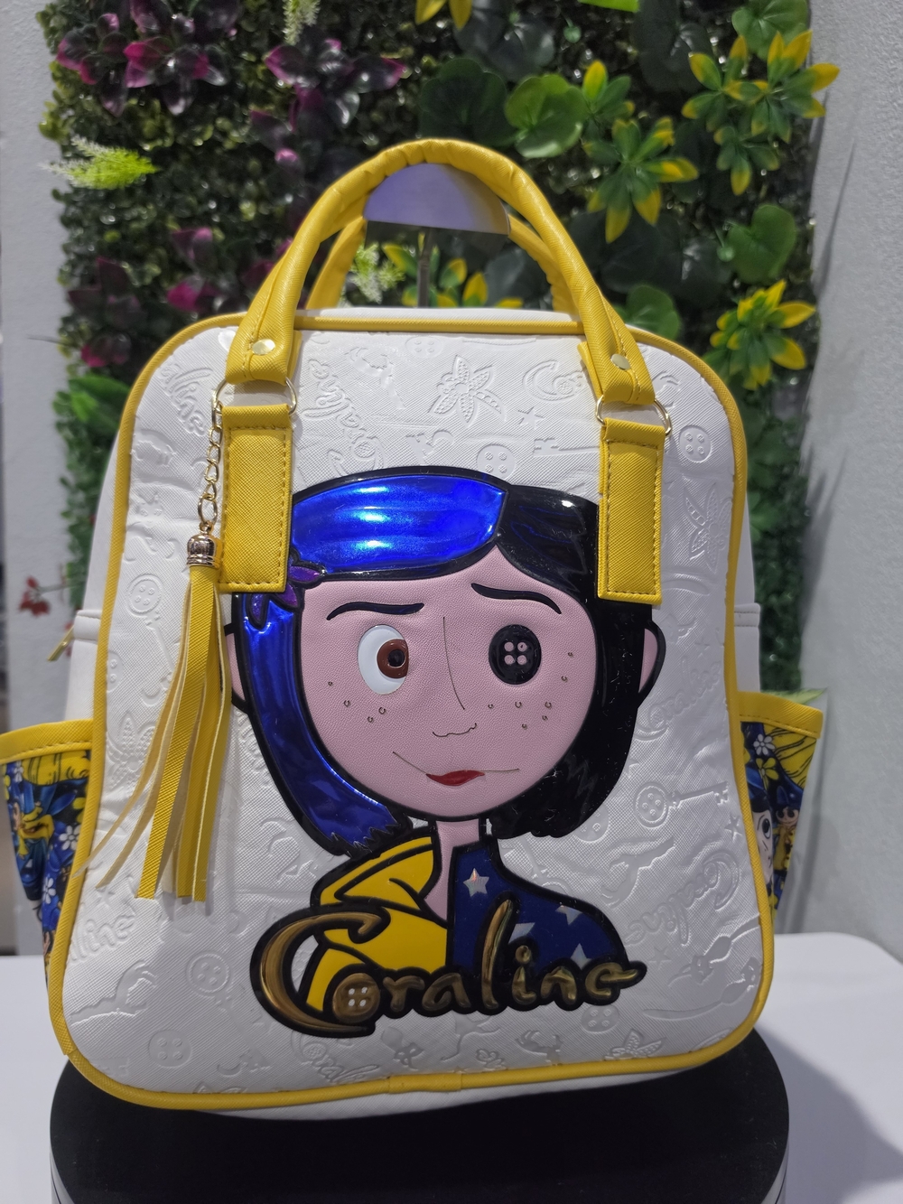 Yellow & White 'Coraline' Character Backpack